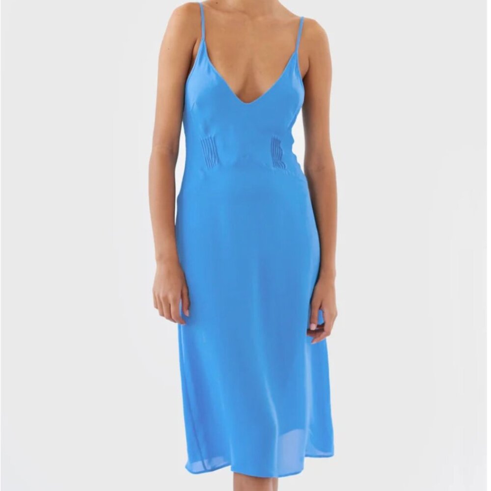 Araks Cadel Slip Dress, Sky Blue, Size Medium